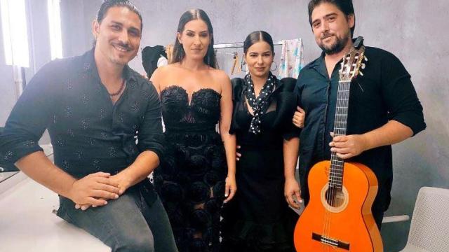 Noemí, Pedro, Luis y Lidia , durante unas jornadas de flamenco en la isla pitiusa.