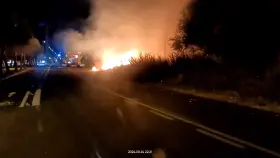 Incendio en la calle Arca Real en Valladolid