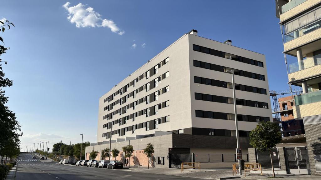 Bloque situado en el número 115 de la Avenida Miguel Delibes, en El Cañaveral.