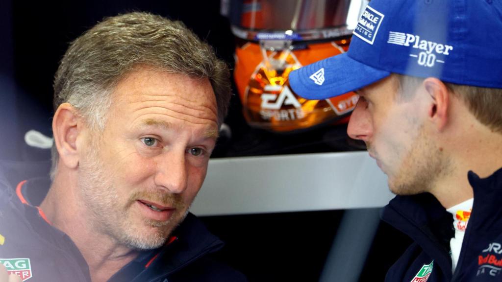 Christian Horner y Max Verstappen