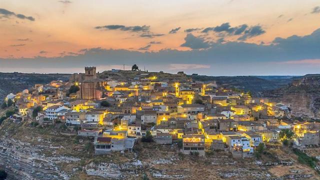 Atardecer en Jorquera (Albacete).