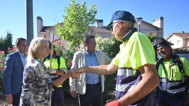 Leticia García y Conrado Íscar visitan Viana de Cega