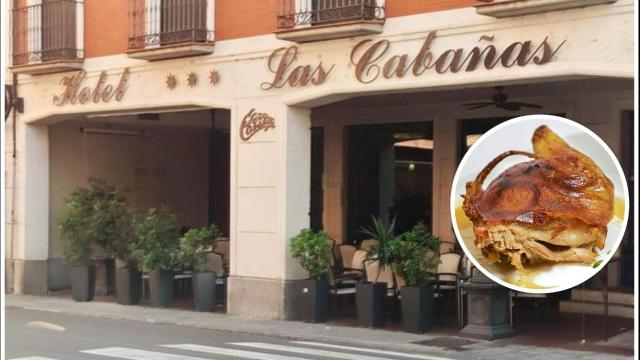 El mítico restaurante Las Cabañas en Peñaranda, donde comer un excelente tostón al horno