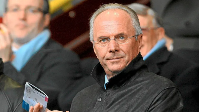 Sven-Göran Eriksson en un palco.