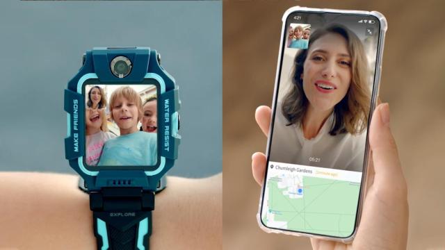 Smartwatch para niños haciendo videollamada