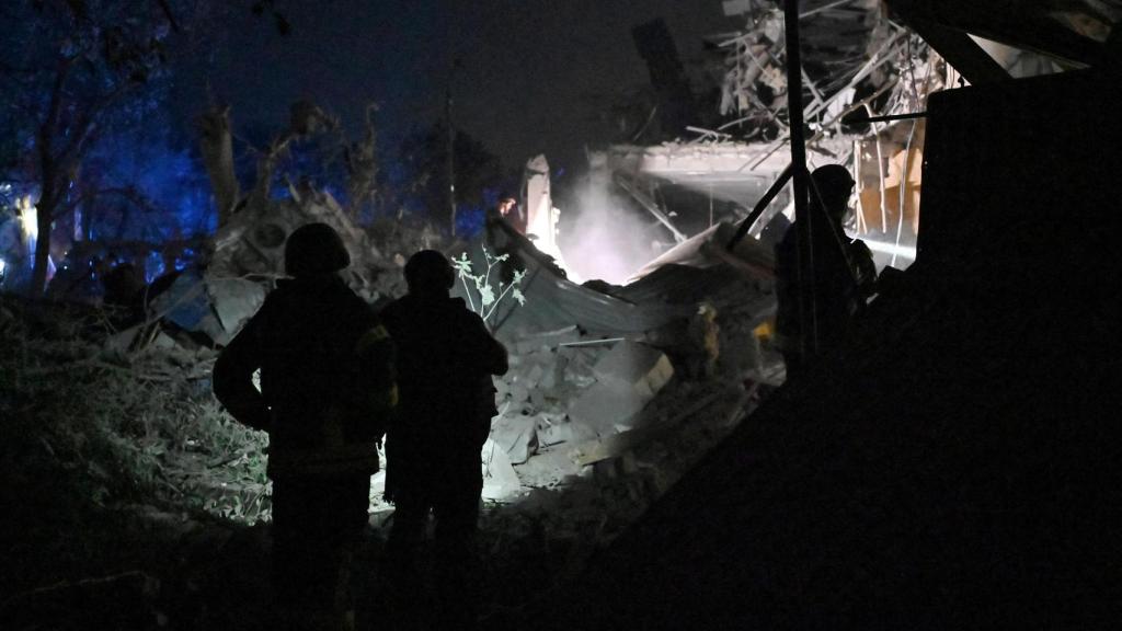 Un hotel derruido por misiles rusos en Kramatorsk, en la región de Donetsk.