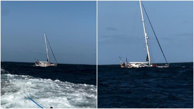 Maniobras para remolcar al velero