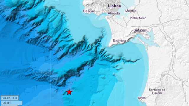 Terremoto en el Atlántico, cerca de Lisboa.