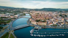 Vista aérea de la ciudad de Pontevedra