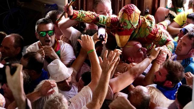 El cipotegato en las fiestas de Tarazona.