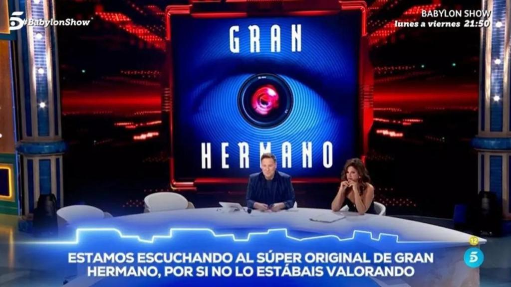 'Babylon Show' revelando la fecha de estreno de 'Gran Hermano'.