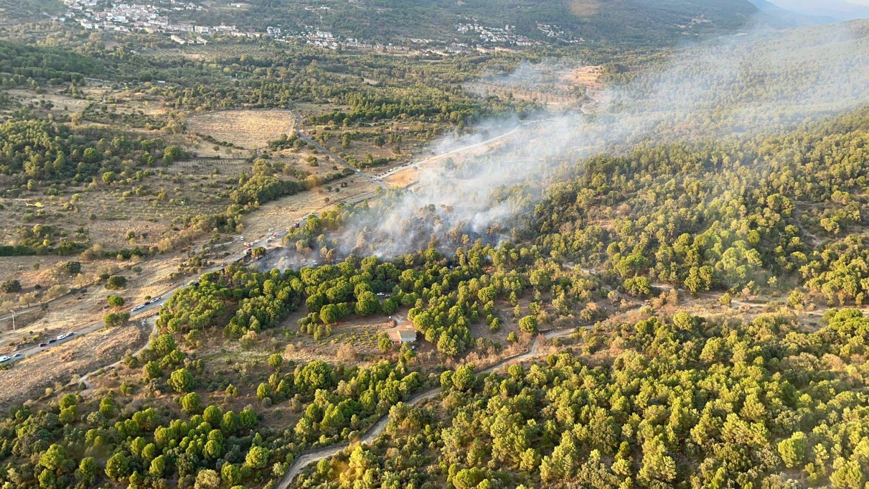 Incendio en Santa María del Tiétar