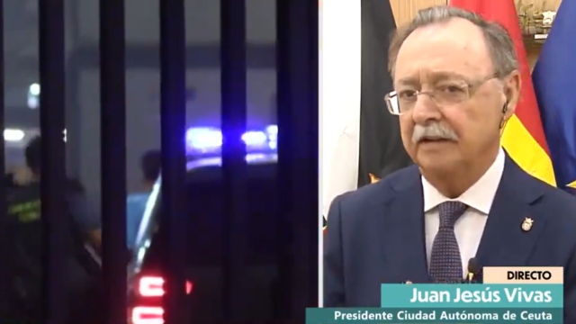 El presidente de Ceuta, Juan Jesús Vivas, este martes en 'La Hora de la 1'.