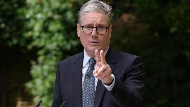 El 'premier' británico, Keir Starmer, este martes en Downing Street.