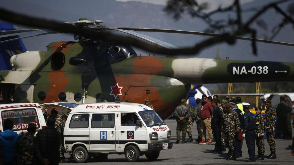 Un operativo de rescate en Nepal.