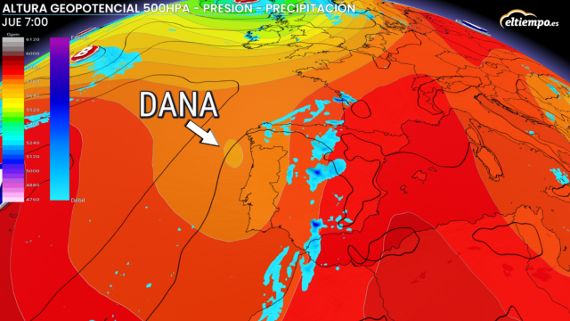 La formación de la DANA tras el paso de la vaguada en la última semana de agosto. ElTiempo.es