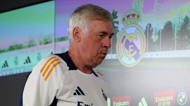 Carlo Ancelotti, durante una rueda de prensa.