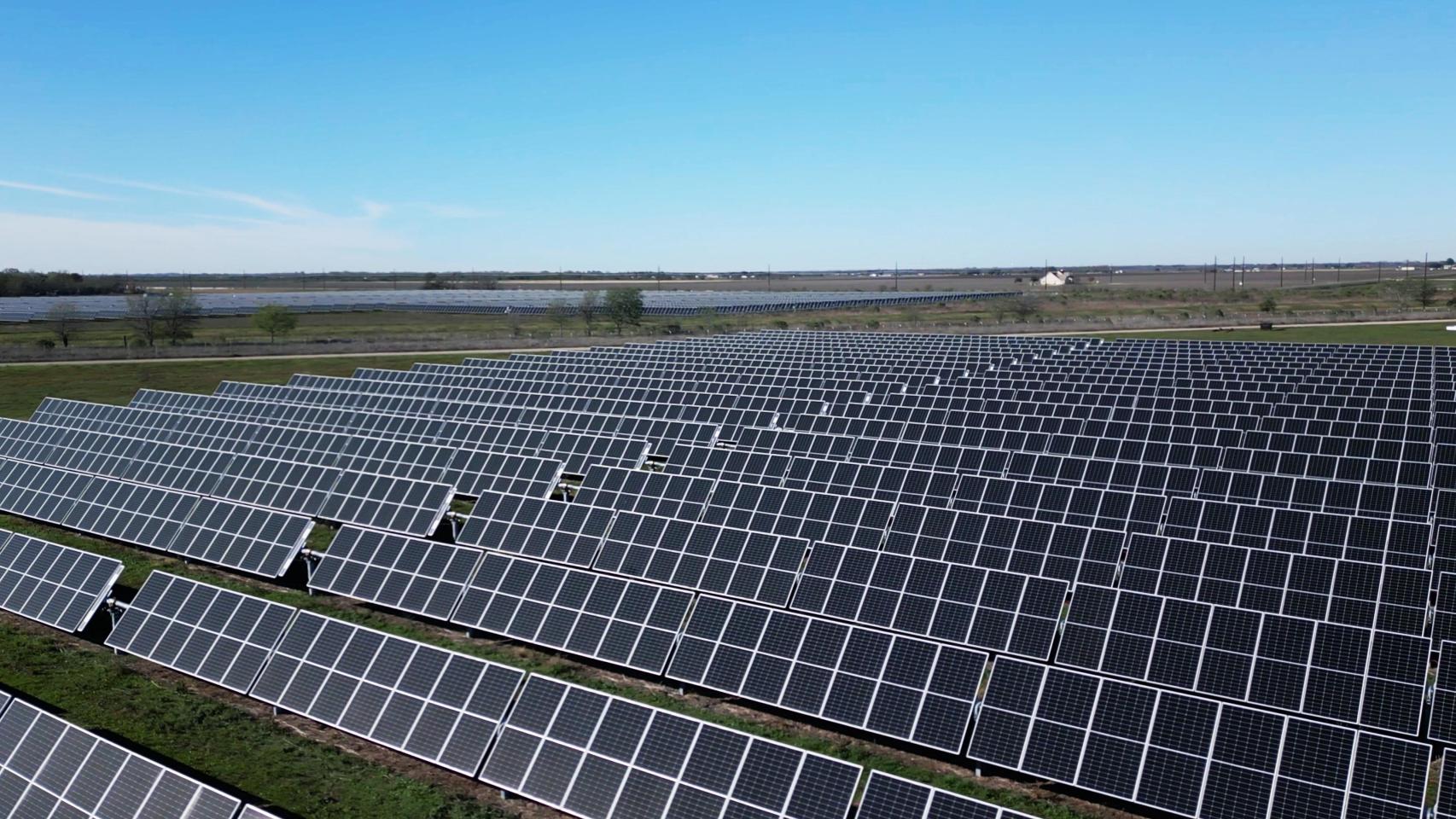 Imagen de archivo de un parque fotovoltaico.