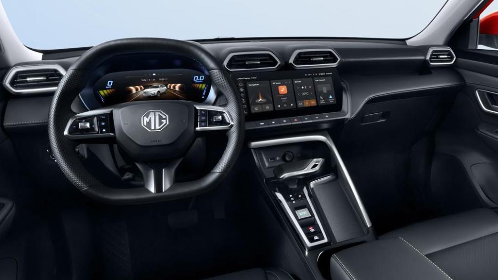 Interior del MG ZS híbrido.