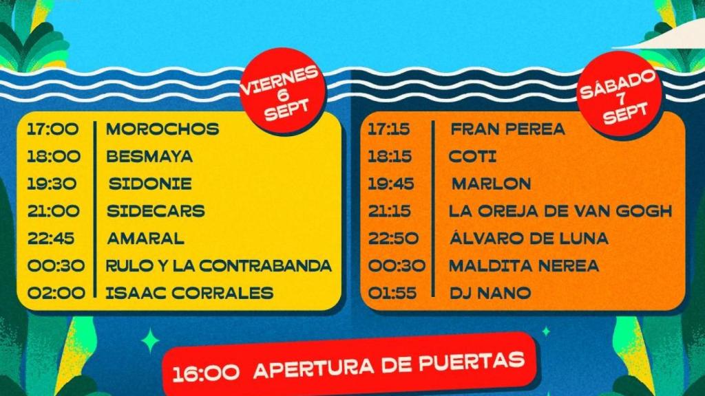 Horarios del Recorda Fest 2024 en A Coruña.