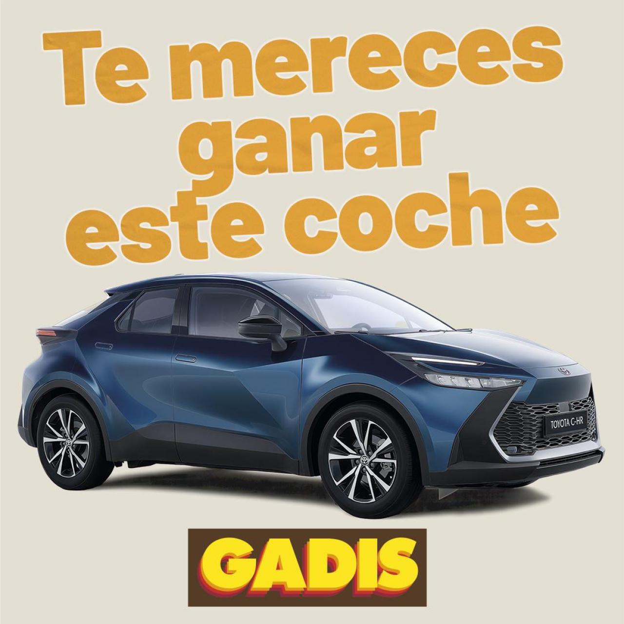 Gadis sortea un Toyota C-HR híbrido.