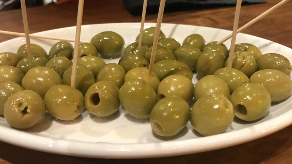 Aceitunas de aperitivo.