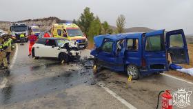 Imagen del accidente en Burgos