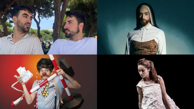 Guillermo Martín y Javier Calderón, Álvaro Solá, Pamela Pilawa y Aurora Caja, artistas participantes en el Festival Vecindario de León