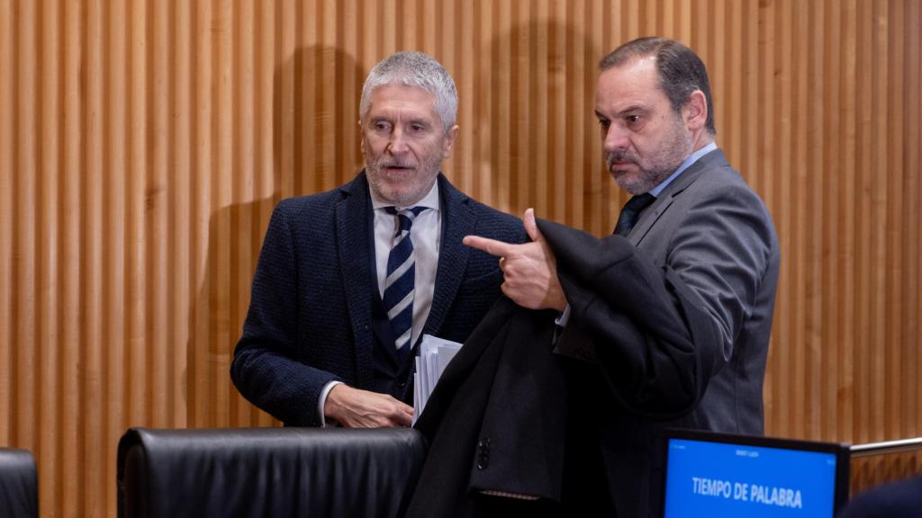 El ministro del Interior, Fernando Grande-Marlaska, junto al exministro de Transportes, José Luis Ábalos, en una foto de archivo.