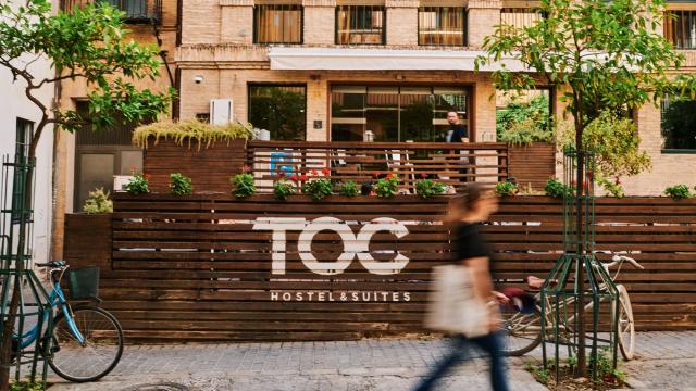 Instalaciones de TOC Hostels en Sevilla.