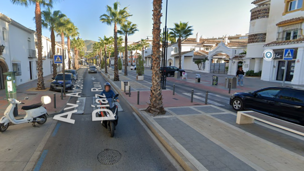 La avenida donde ocurrieron los hechos.