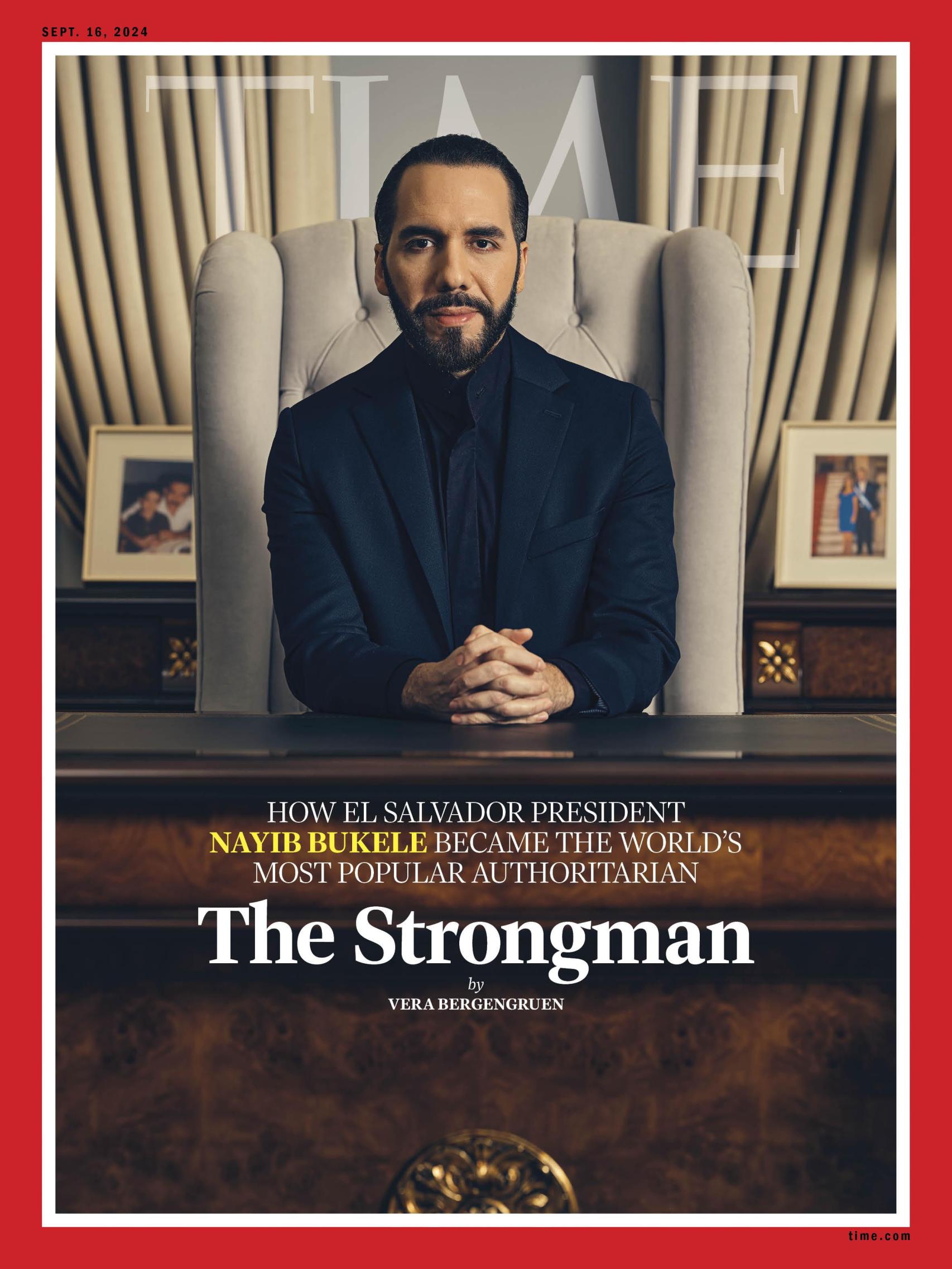 Portada de Time con Nayib Bukele