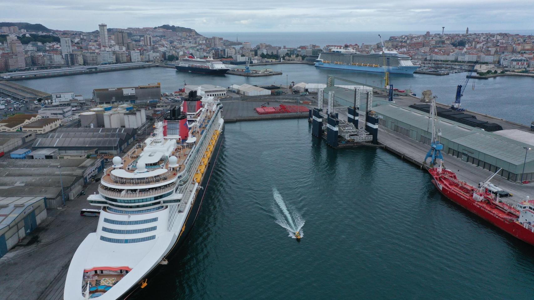 Triple escala en el Puerto de A Coruña