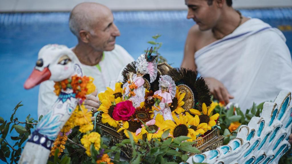 Ceremonia en el agua.