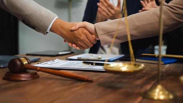 Abogados en una foto de archivo.