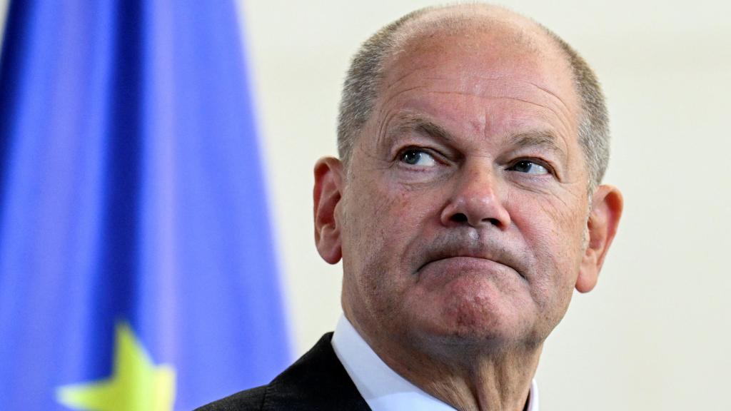 El canciller socialista de Alemania, Olaf Scholz, este miércoles en Berlín.