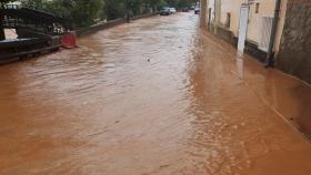 Las imágenes de una Herrera de los Navarros inundada por las fuertes tormentas