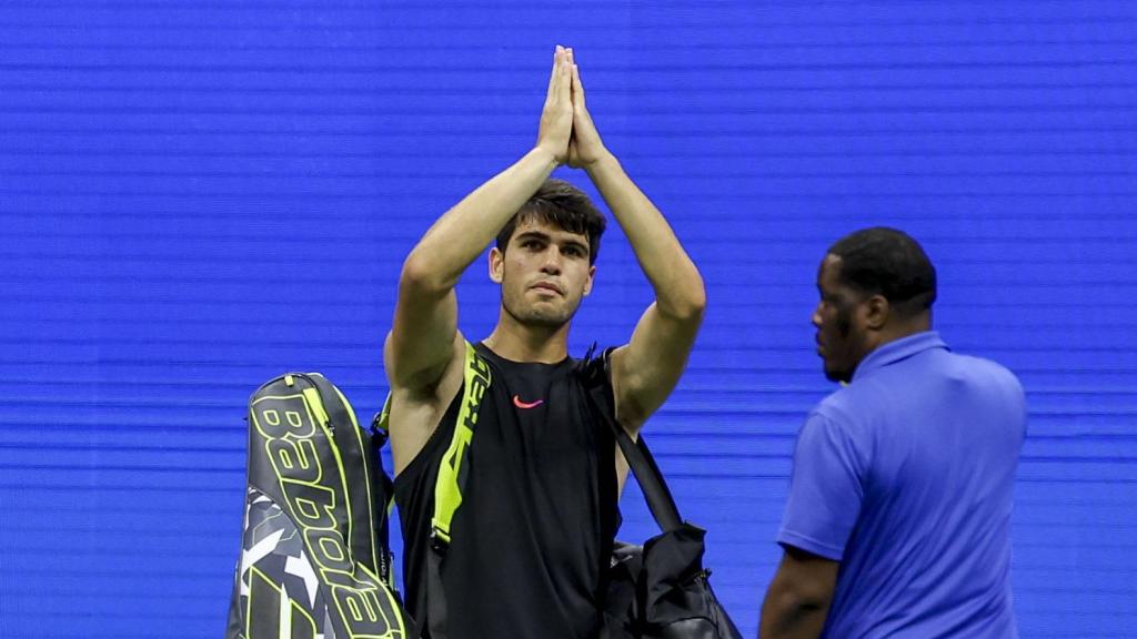 Carlos Alcaraz tras caer eliminado en el US Open 2024