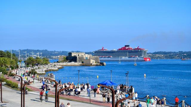 El paseo de O Parrote de A Coruña