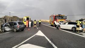 Imagen del accidente producido en la provincia de Ávila