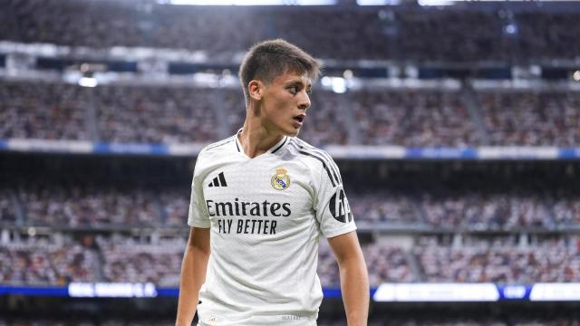 Arda Güler, en el Santiago Bernabéu