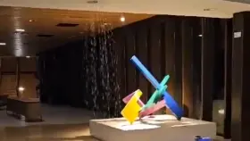 El agua de la lluvia filtrándose al Parador de Molina de Aragón (Guadalajara).