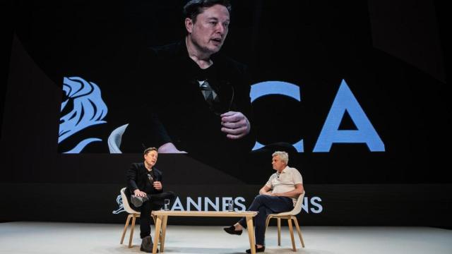 El director ejecutivo de X, Elon Musk, durante su intervención en unas jornadas en el Festival de Cannes la semana pasada.