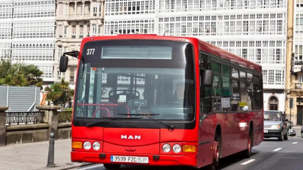 Bus urbano de A Coruña.