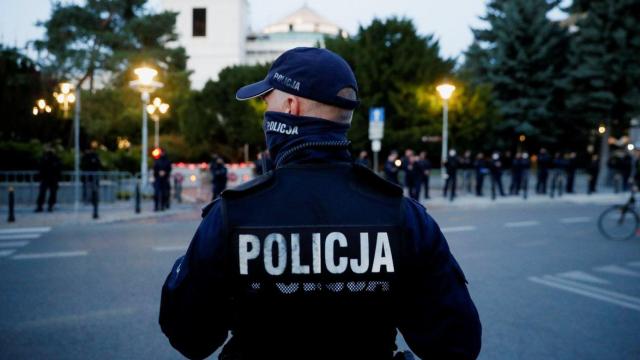 Un policía de Polonia en una imagen de archivo.