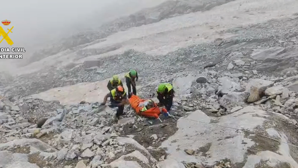 Rescate de un hombre de 60 años en el Glaciar del Aneto (Huesca)