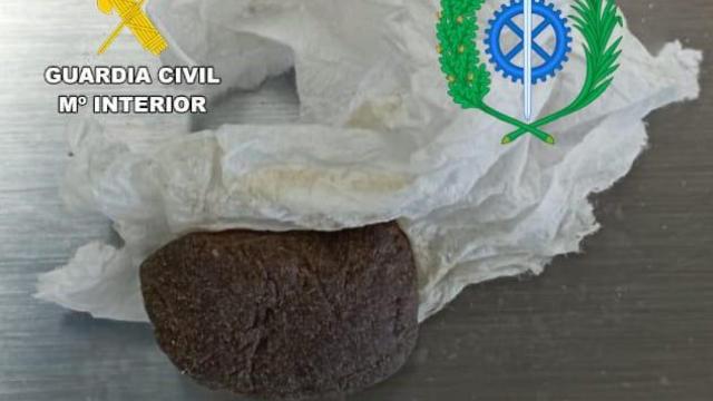 Droga incautada al detenido en la cárcel de Mansilla de las Mulas, León