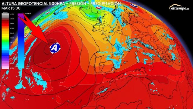 El anticiclón cede ante la vaguada que se profundiza sobre España. ElTiempo.es.