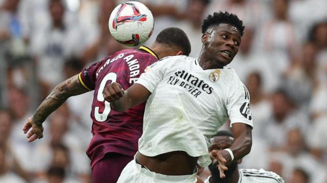 Tchouaméni, en el partido ante el Real Valladolid.