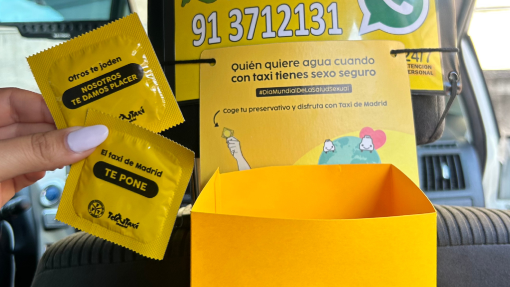 Preservativos gratis en los taxis de Madrid: esto es lo que hay que hacer para conseguirlos